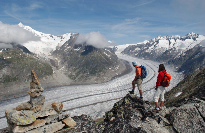 Európa egyik legismertebb gleccsere, a svájci Aletsch | Fotó: Aletsch Arena - Kattints a képre a nagyításhoz