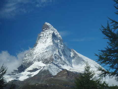 A Matterhorn a GGB(Gornergrat Bahn) ablakából