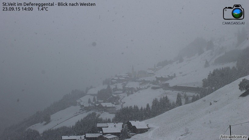 Kelet-Tirolban a völgyek is fehérek - Fotó: foto-webcam.eu