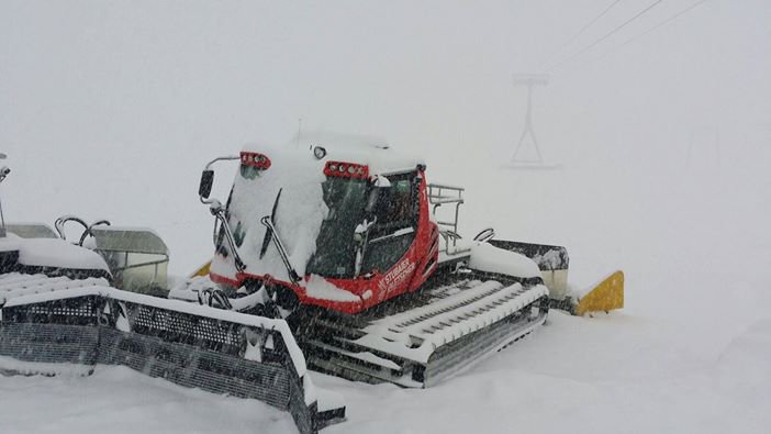 Szerdai havazás Stubaion - Fotó: facebook - Kattints a képre a nagyításhoz