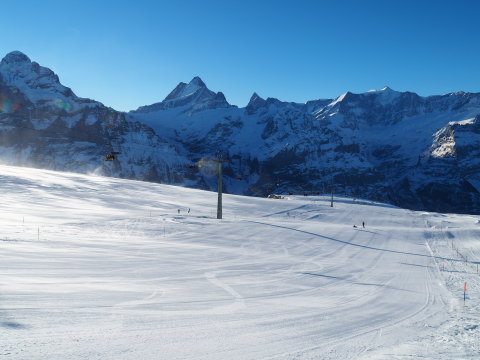 2500 méteren szemben a Schreckhorn