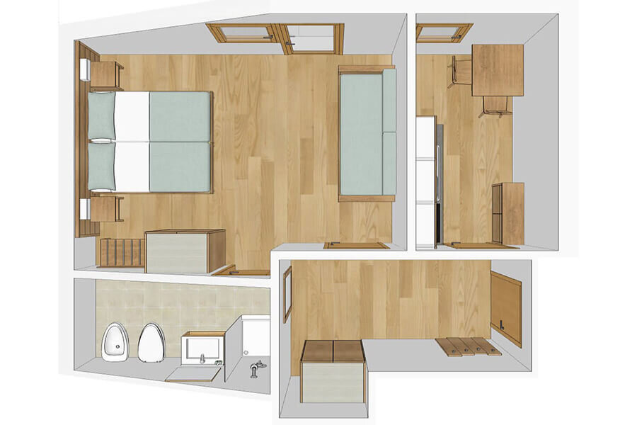 Betulla 40 m²-es apartman