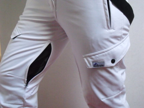Fehér női Montagna softshell nadrág