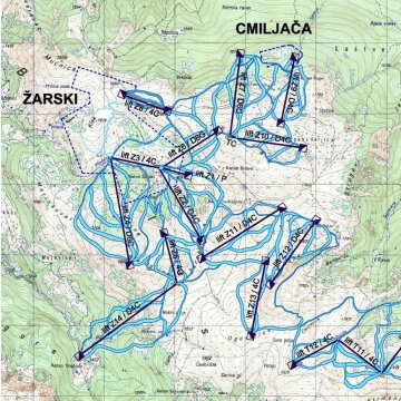 Zarski és Cmiljaca sícentrum terve | Kép: Montenegró kormánya