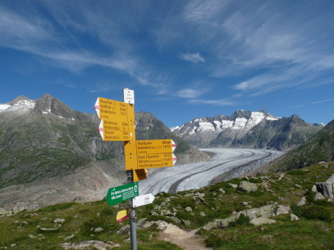 először látjuk az Aletsch gleccsert