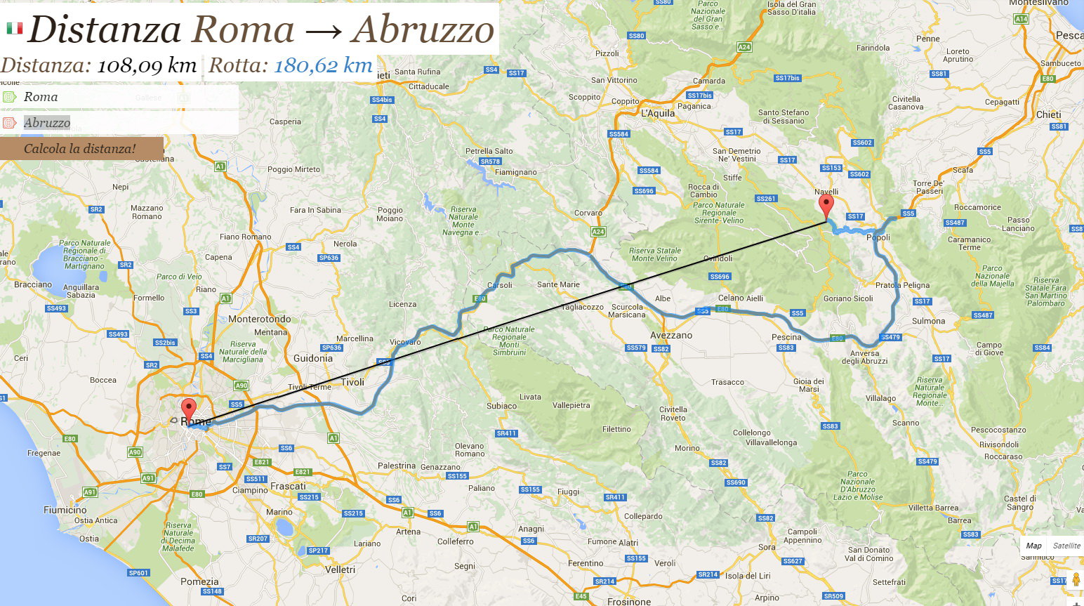 Róma-Abruzzo légvonalban 108 km távolság, kb. most ennyi centi a különbség hórétegben is