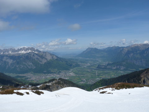 A Rajna vögye:jobbra Liechtenstein, balra Svájc, hátul jobbra Ausztria, balra Németország