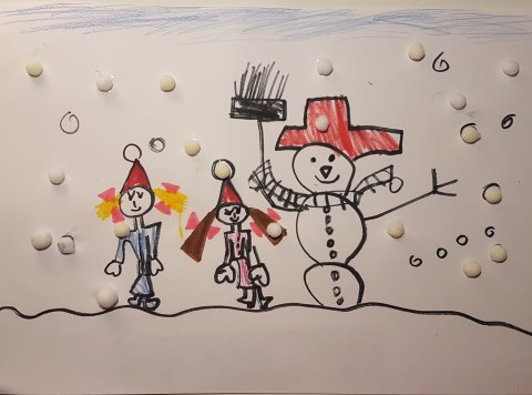Becseics Zora, 6 éves - Találkozás a hóemberrel