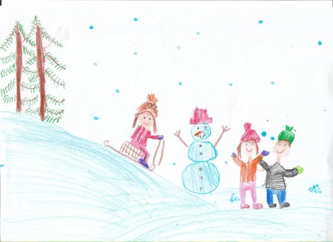 Boros Zsófia rajza, 6 éves