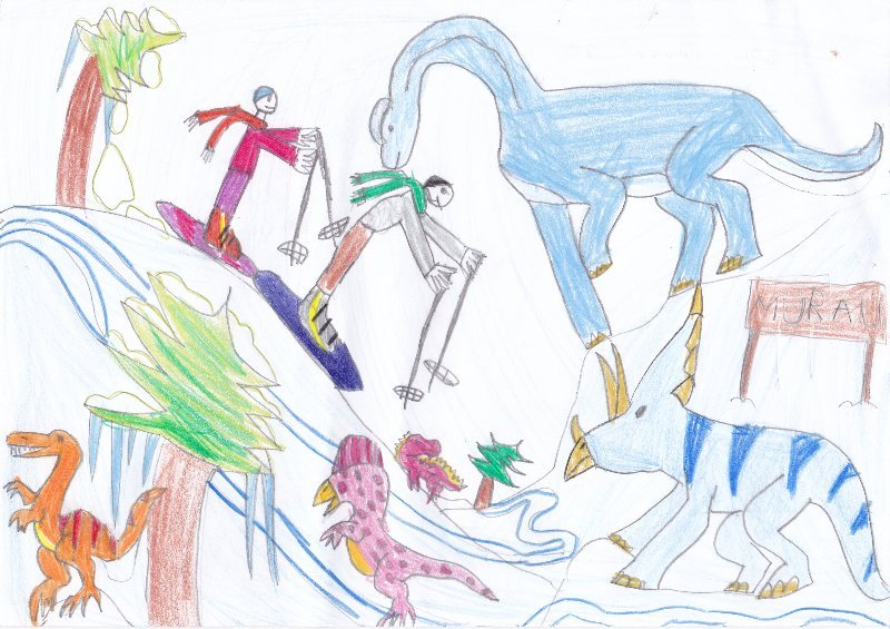 Dino Park Murauban - Készítette: Jóna Laura, 7 éves - Kattints a képre a nagyításhoz