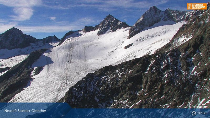 Stubaion a Daunferner gleccseren indul a szezon - Fotó: feratel webkamera - Kattints a képre a nagyításhoz