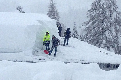 A 2014-es nagy havazás Hermagor járásban - Fotó: ORF/Matha