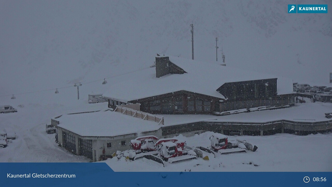 Friss hó Kaunertal gleccseren | Kép: feratel webkamera