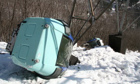 A 2013-as baleset egyik kabinja (Kép: www.times.si)