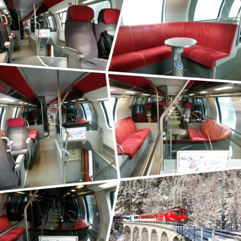 Kényelmes vonattal utazni Svájcban - fotók: sielok.hu 2015