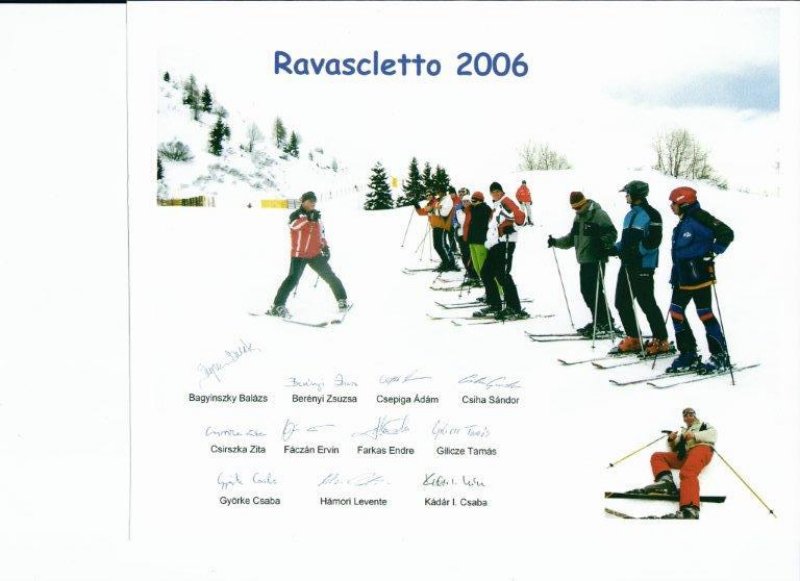 2006 Ravascletto, Oktatók vizsgáztatása