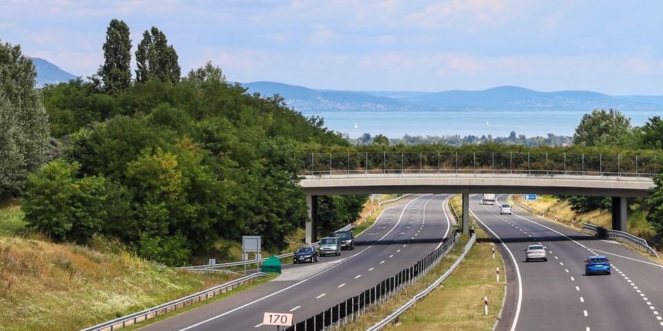 M7-es autópálya a Balaton déli partján | Fotó: NÚSZ Zrt.
