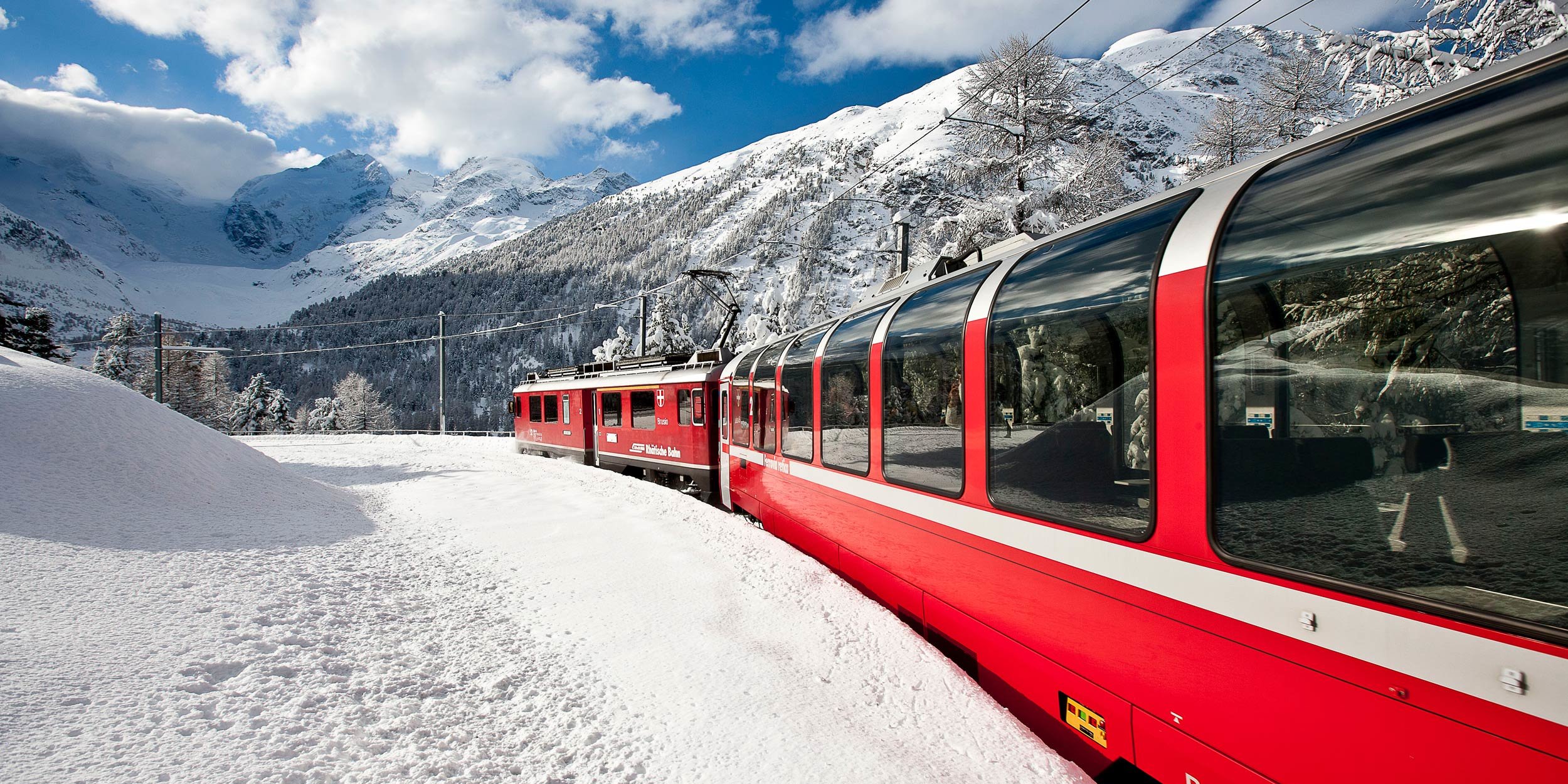 A Bernina Express hatalmas panoráma ablakokkal