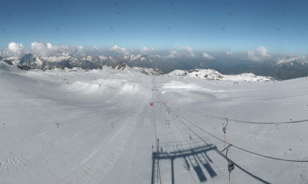 Les 2 Alpes tegnapi webkamera kép