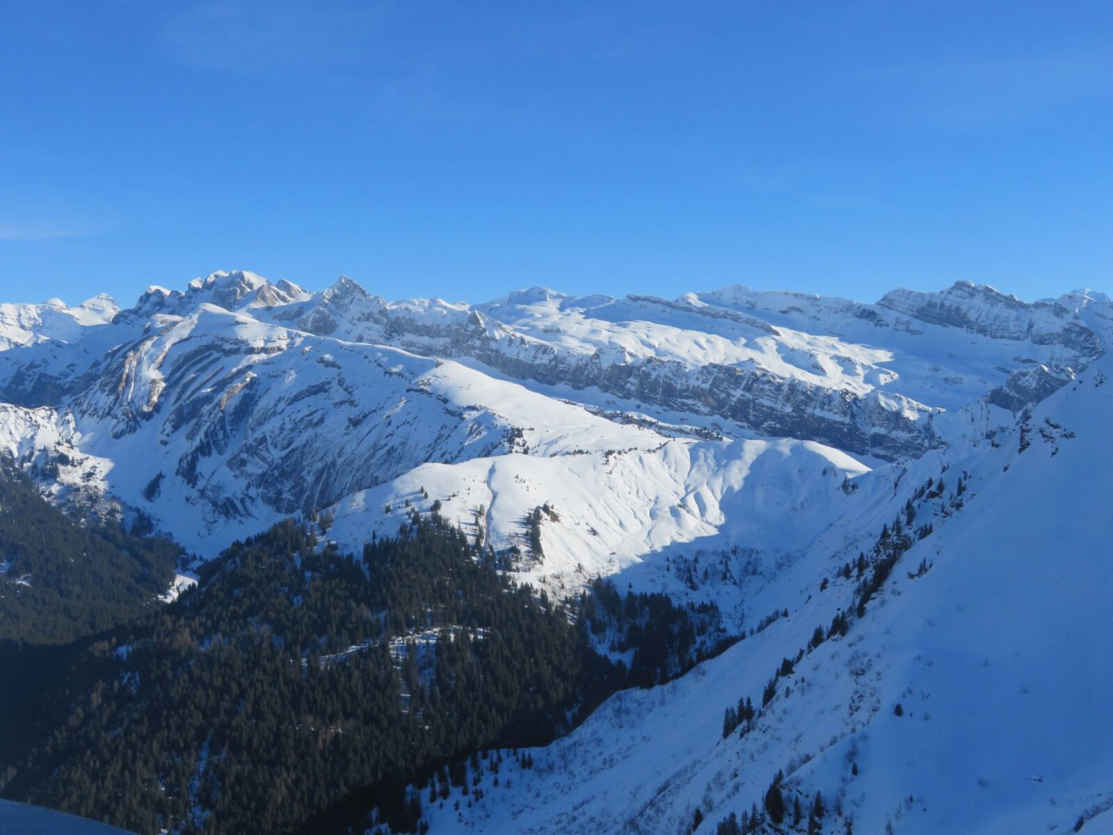 Morzine, kilátás a Pointe de Nyon-ról