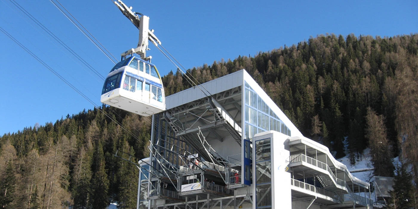 A világ első kétszintes felvonója a svájci Samnaun síterepén | Fotó: doppelmayr.com