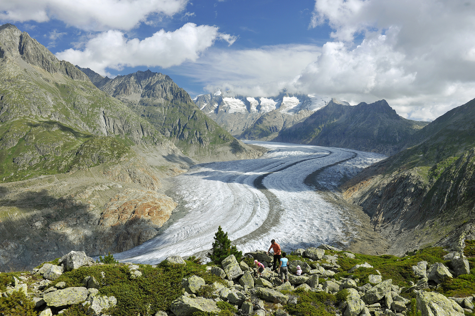 A gigantikus Aletsch Gleccser