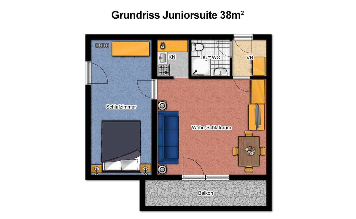Családi szoba (Juniorsuite) - 38 m2