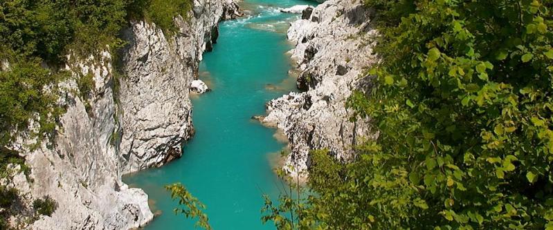 A Soca folyó Szlovéniában