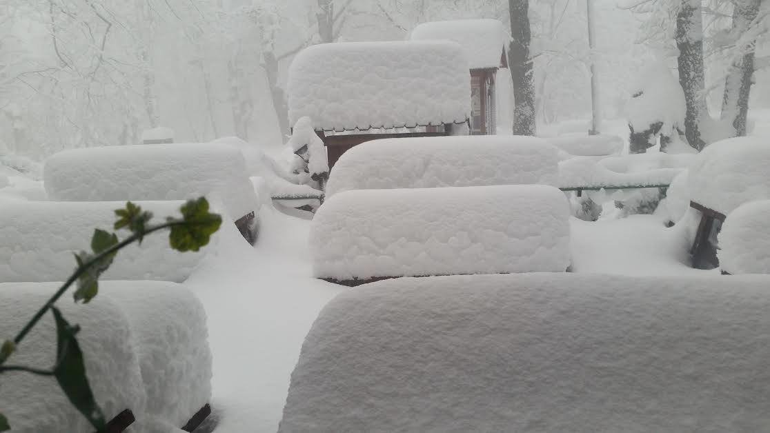 Dobogókőn is elérte a hóréteg az 50 cm-t | Fotó: Báró Eötvös Loránd Menedékház Turistaház Dobogókő