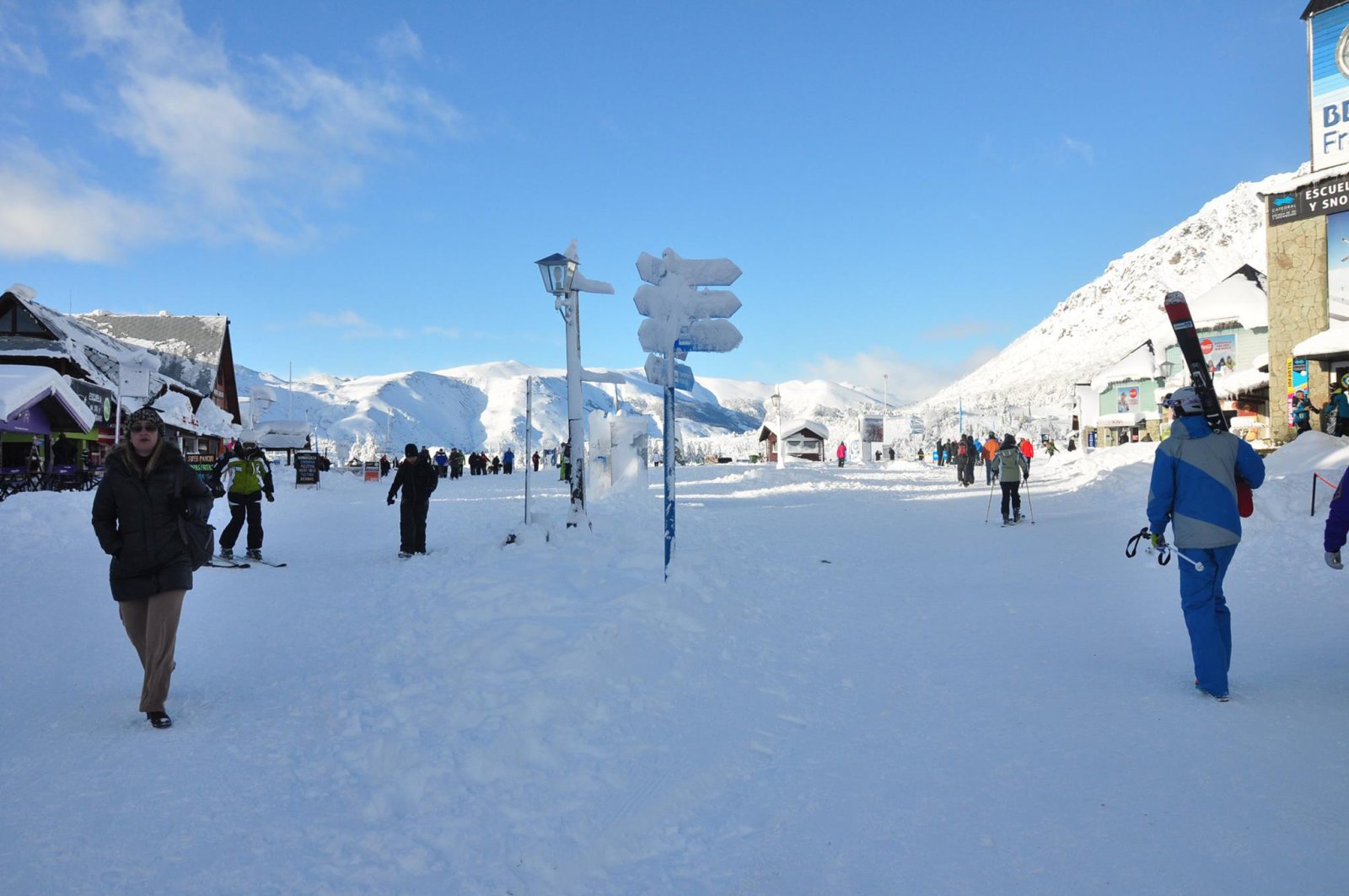 A völgy is télies arcát mutatja. | Fotó: Cerro Catedral