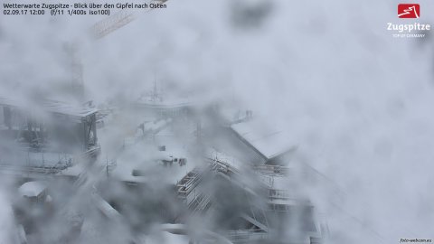 Zugspitze a bajor-tiroli határon - fotó: foto-webcam.eu