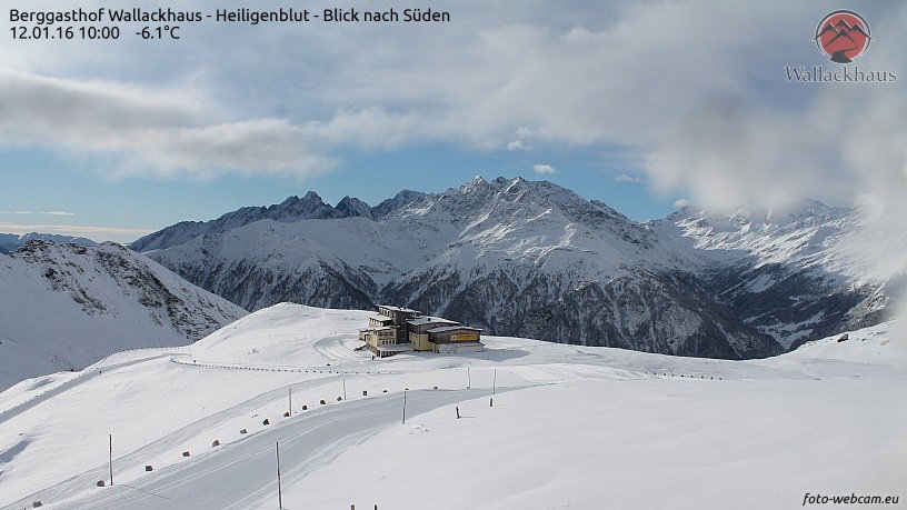 Heiligenblut felső része a keddi napsütésben - fotó: foto-webcam