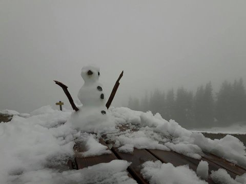 Schladming tetejére is jutott egy kis hó - fotó: Planai (facebook)