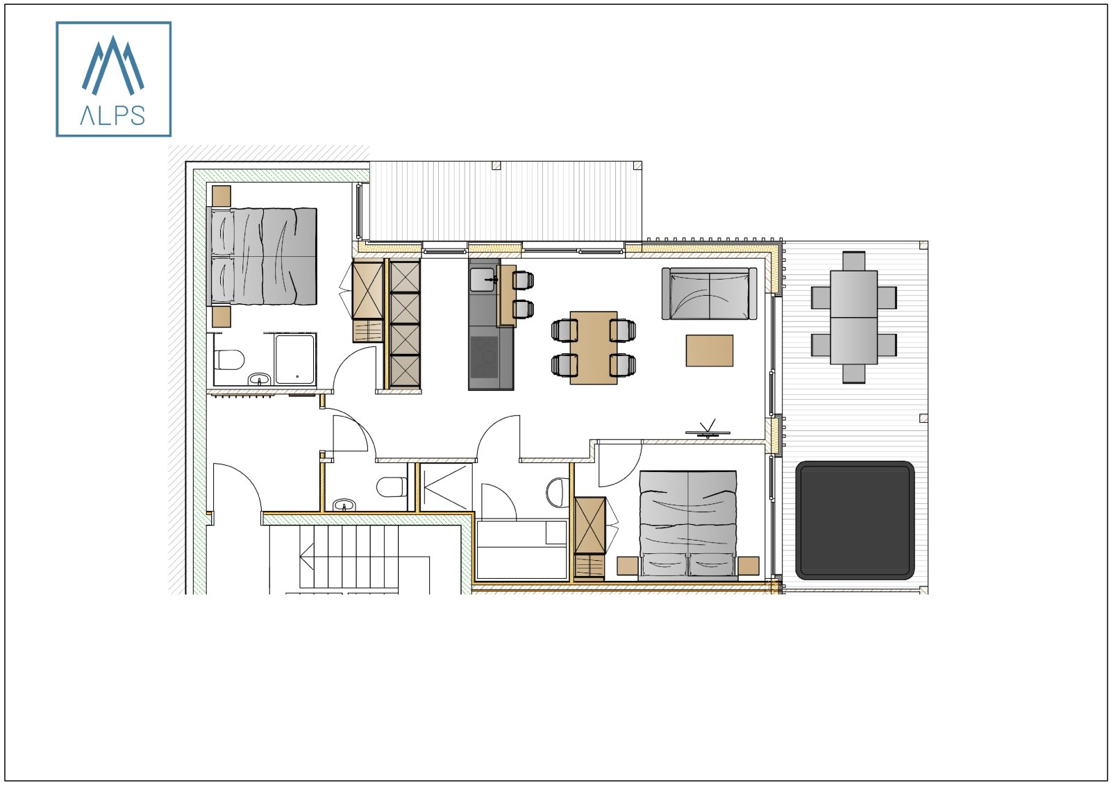 Planai apartman - 60 m2 / 4 fős
