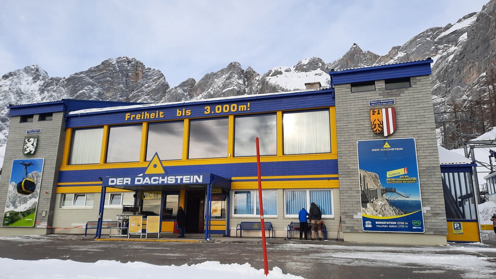 A Dachstein-gleccser völgyállomása