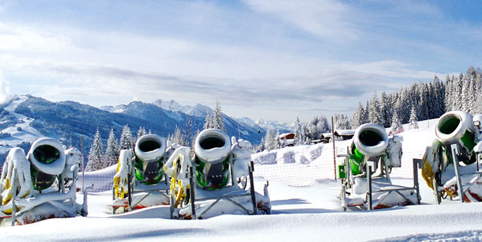 Hóágyúk Wagrainban - Fotó: Bergbahnen Wagrain - Kattints a képre a nagyításhoz
