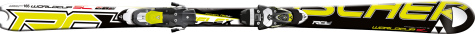 Fischer RC4 WC SC Pro síléc Z12 FF 2.0 kötéssel. Szlalom verseny síléc haladó síelők részére. A Szlalomozás szakértőinek: ez a sí a kiváló geometriájának köszönhetően tökéletes rövid és hosszú kanyarokra képes, a Hole Ski technológia,