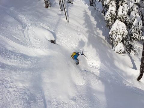 Wurzeralm, Frauenkar, 2018.12.25-én délelőtt 10 órakor.