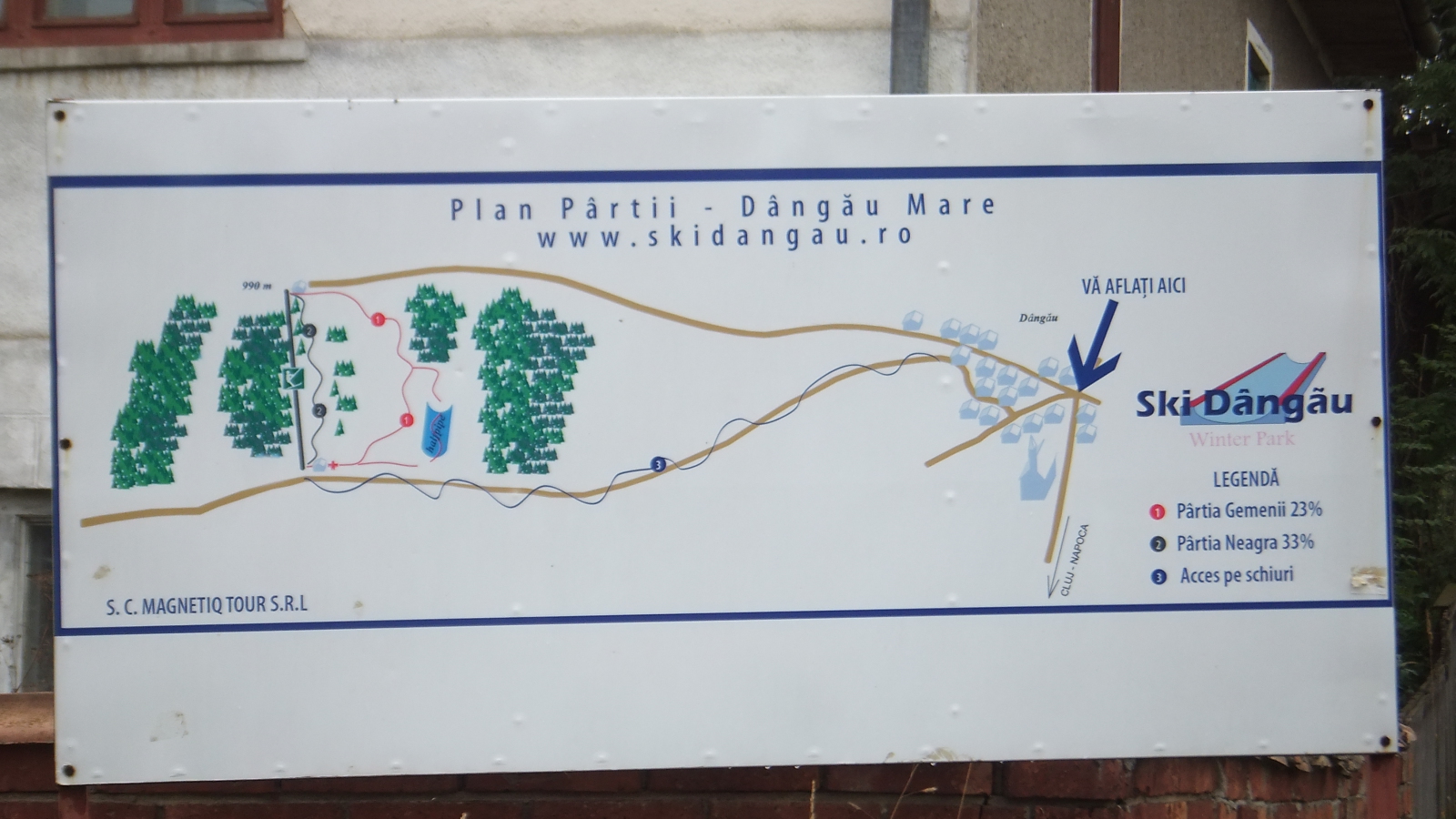 Bánffidongó pálya térképe