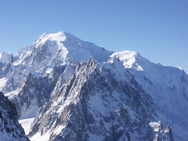 Az Alpok teteje: Mont Blanc - Kattints a képre a nagyításhoz
