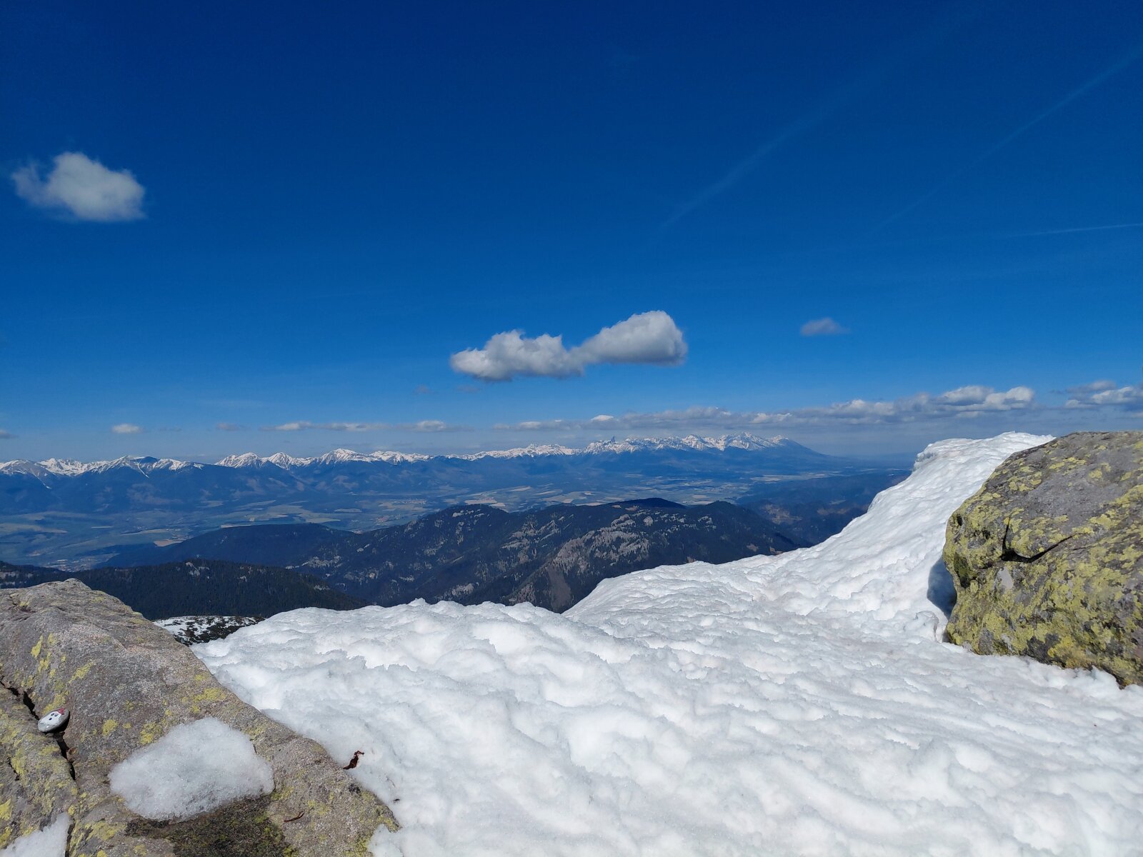 Magas-Tátra az Alacsony-Tátra csúcsáról