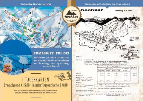 Hochkar: árak és pályatérkép, szombaton és 50 évvel ezelőtt