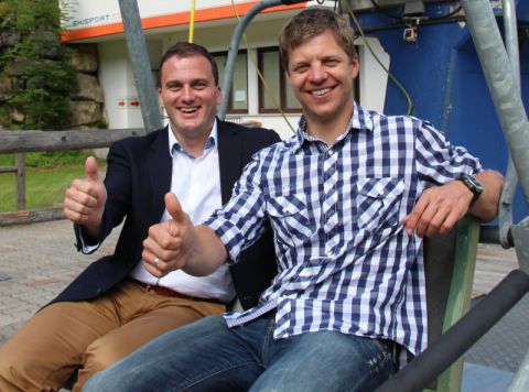 Balról jobbra: Rainer Rohregger (Hochkar) és Andreas Buder (Ötscher) vezetői együtt