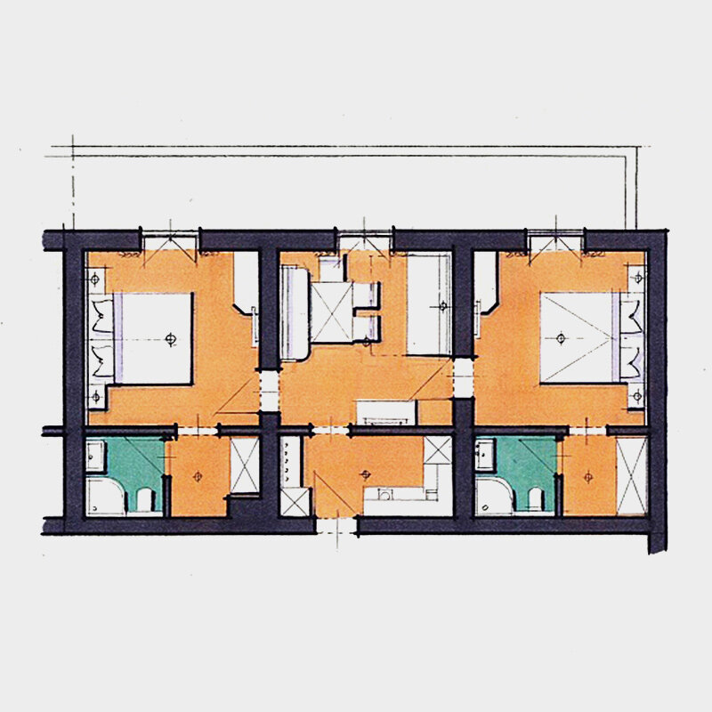 5-ös apartman | 55 m², 5 fős