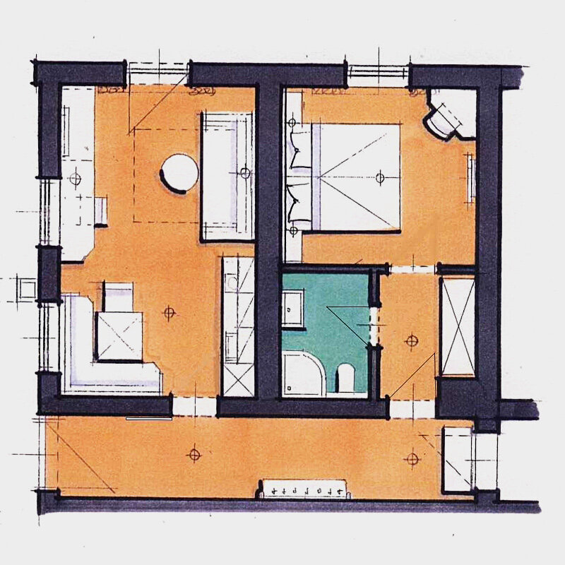 6-os apartman | 49 m², 4 fős