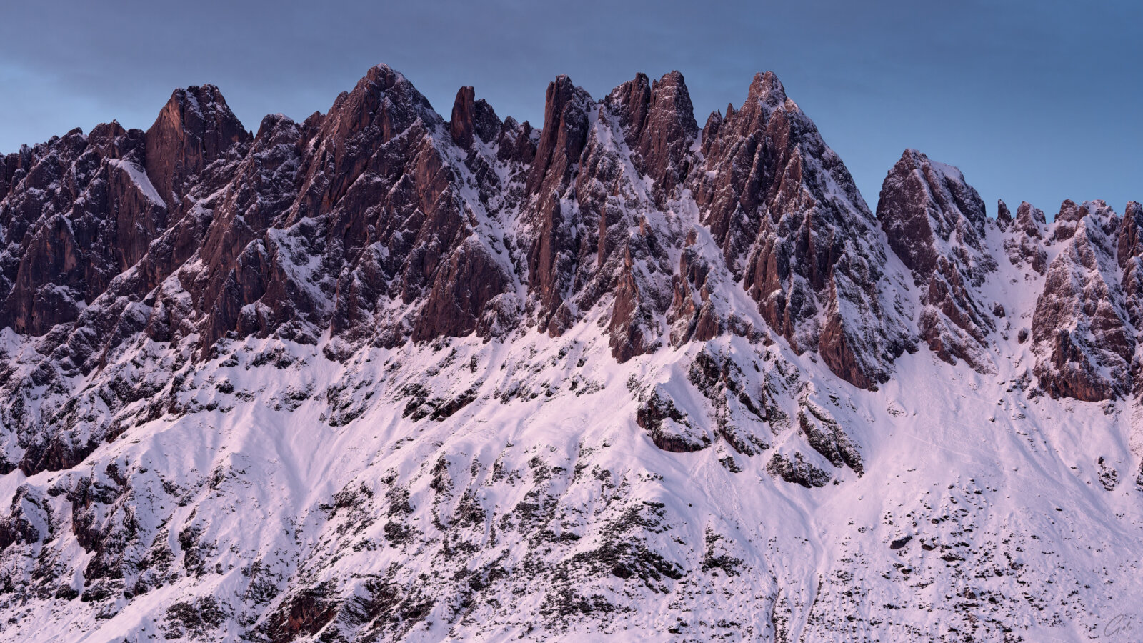 A Hochkönig a lemenő nap fényében