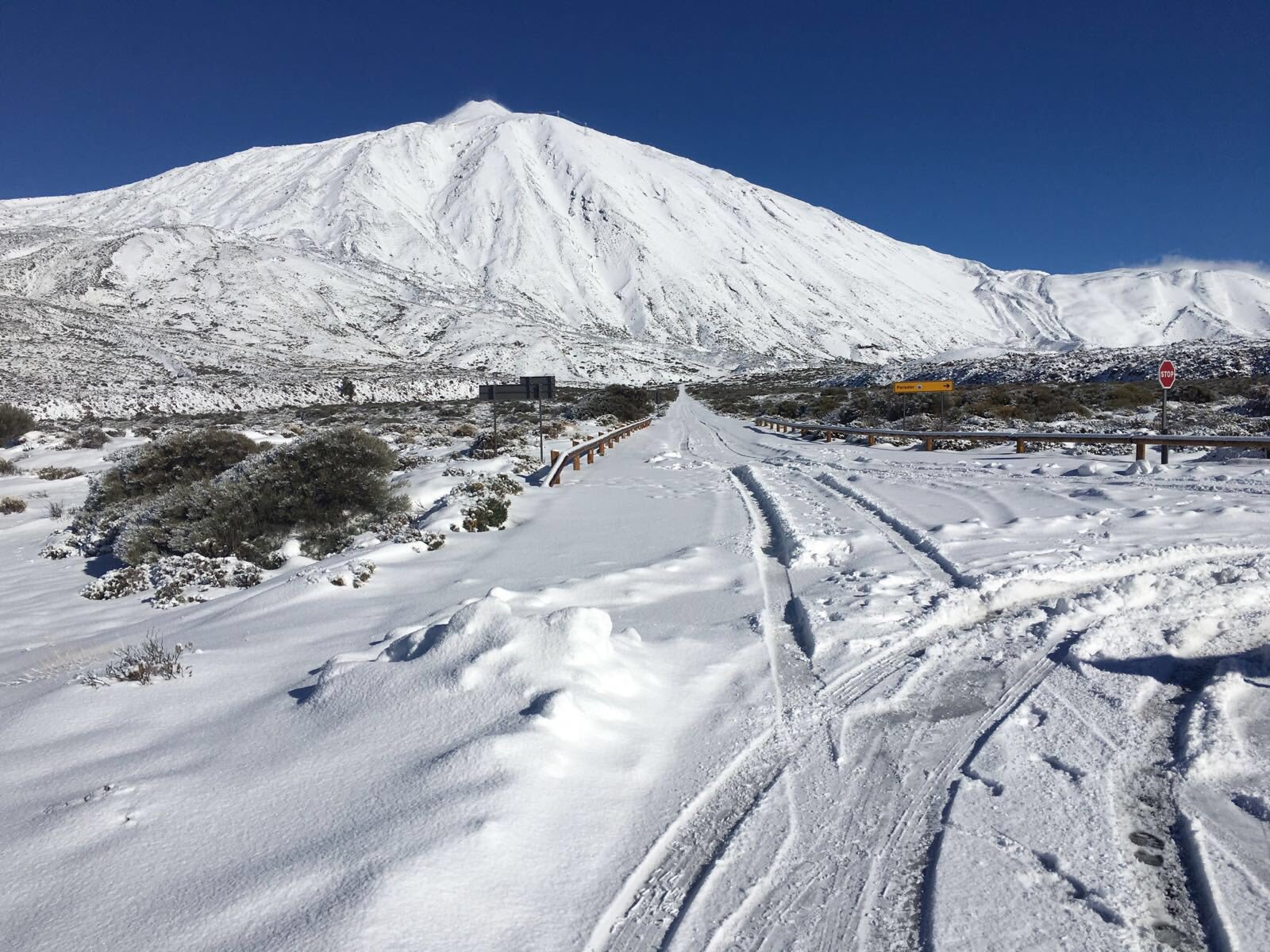 Teide Nemzeti Park a havazás után (LaOrotava / Twitter)