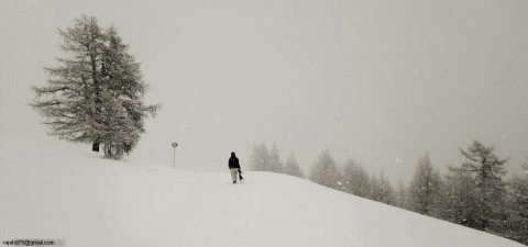 The Lonely Snowboarder