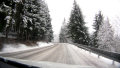 Útban Kosútka felé - az előző nap kb. 10 cm friss hó esett a környéken
