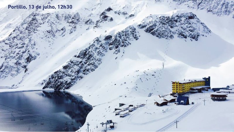 Portillo 170 cm hóval kezdte a szezont - Fotó: Ski Portillo - Kattints a képre a nagyításhoz